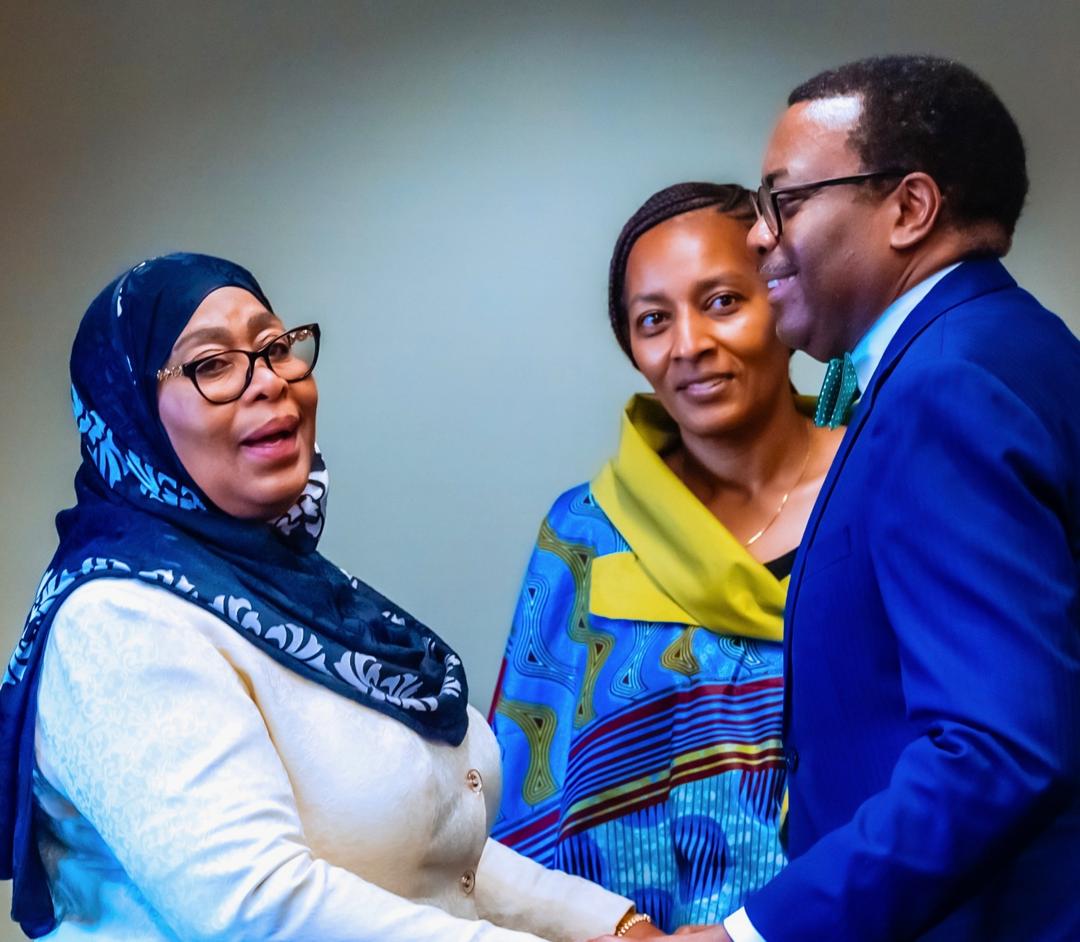 Phanice of Africa with President Samia and AfDB President